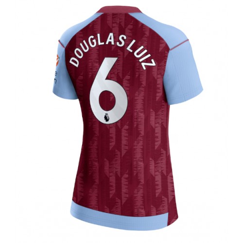 Fotbalové Dres Aston Villa Douglas Luiz #6 Dámské Domácí 2023-24 Krátký Rukáv